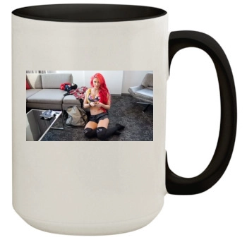 Eva Marie 15oz Colored Inner & Handle Mug