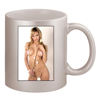 Evangelina Anderson 11oz Metallic Silver Mug