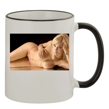 Evangelina Anderson 11oz Colored Rim & Handle Mug