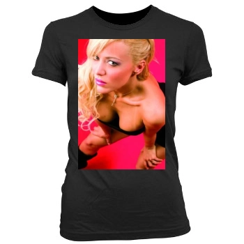 Evangelina Anderson Women's Junior Cut Crewneck T-Shirt