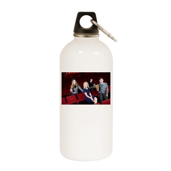 Evanna Lynch White Water Bottle With Carabiner