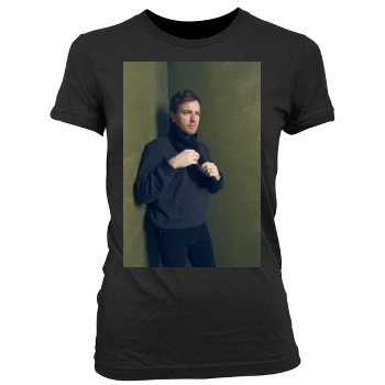 Ewan McGregor Women's Junior Cut Crewneck T-Shirt