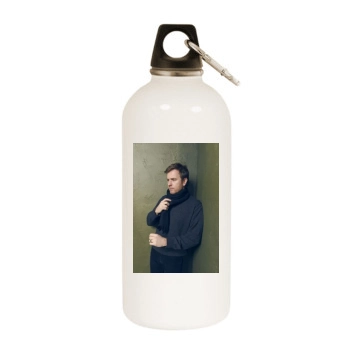 Ewan McGregor White Water Bottle With Carabiner