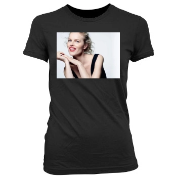 Eva Herzigova Women's Junior Cut Crewneck T-Shirt