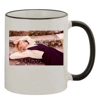 Eva Herzigova 11oz Colored Rim & Handle Mug