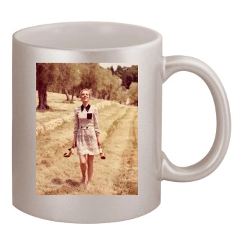 Eva Herzigova 11oz Metallic Silver Mug