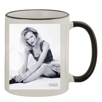 Eva Herzigova 11oz Colored Rim & Handle Mug