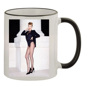 Eva Herzigova 11oz Colored Rim & Handle Mug