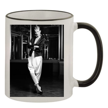 Eva Herzigova 11oz Colored Rim & Handle Mug