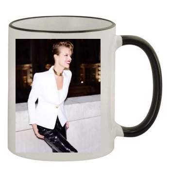 Eva Herzigova 11oz Colored Rim & Handle Mug