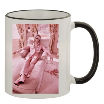 Eva Herzigova 11oz Colored Rim & Handle Mug