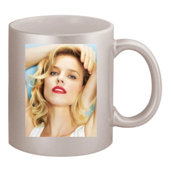 Eva Herzigova 11oz Metallic Silver Mug