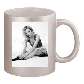 Eva Herzigova 11oz Metallic Silver Mug