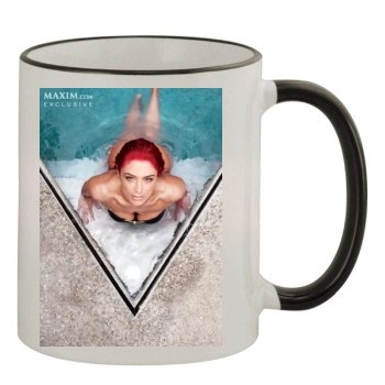 Eva Marie 11oz Colored Rim & Handle Mug