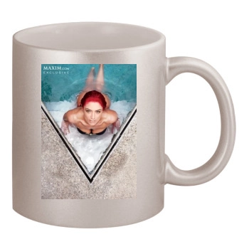 Eva Marie 11oz Metallic Silver Mug