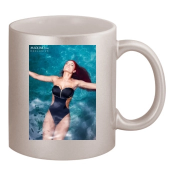 Eva Marie 11oz Metallic Silver Mug