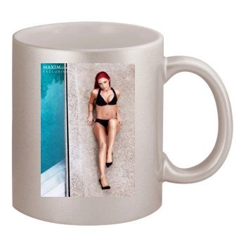 Eva Marie 11oz Metallic Silver Mug