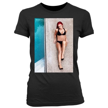 Eva Marie Women's Junior Cut Crewneck T-Shirt