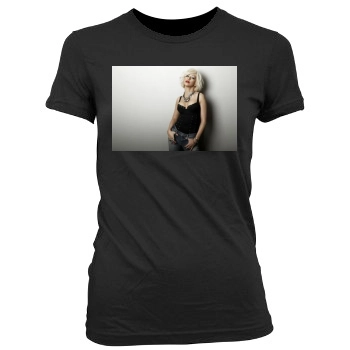 Christina Aguilera Women's Junior Cut Crewneck T-Shirt