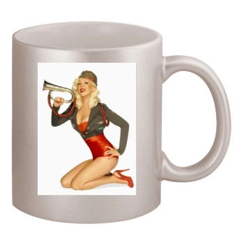 Christina Aguilera 11oz Metallic Silver Mug