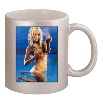 Christina Aguilera 11oz Metallic Silver Mug