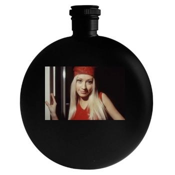 Christina Aguilera Round Flask