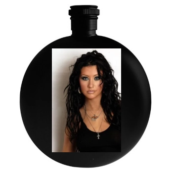 Christina Aguilera Round Flask