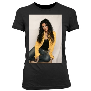 Christina Aguilera Women's Junior Cut Crewneck T-Shirt