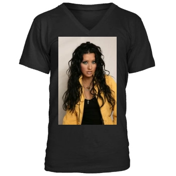 Christina Aguilera Men's V-Neck T-Shirt