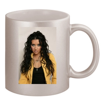 Christina Aguilera 11oz Metallic Silver Mug