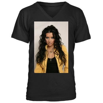 Christina Aguilera Men's V-Neck T-Shirt