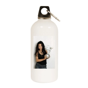 Christina Aguilera White Water Bottle With Carabiner