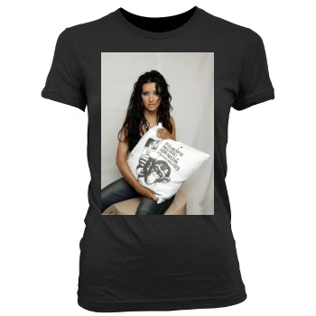 Christina Aguilera Women's Junior Cut Crewneck T-Shirt