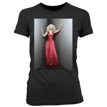 Christina Aguilera Women's Junior Cut Crewneck T-Shirt