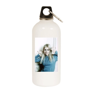 Christina Aguilera White Water Bottle With Carabiner