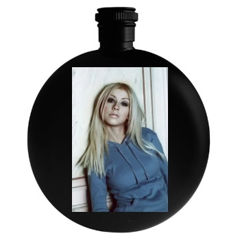 Christina Aguilera Round Flask