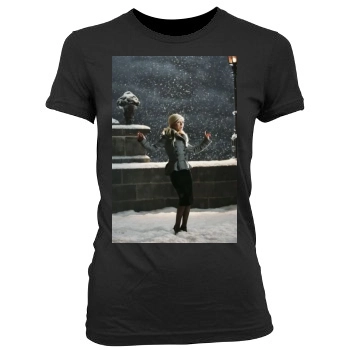 Christina Aguilera Women's Junior Cut Crewneck T-Shirt