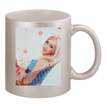 Christina Aguilera 11oz Metallic Silver Mug