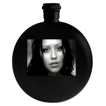 Christina Aguilera Round Flask