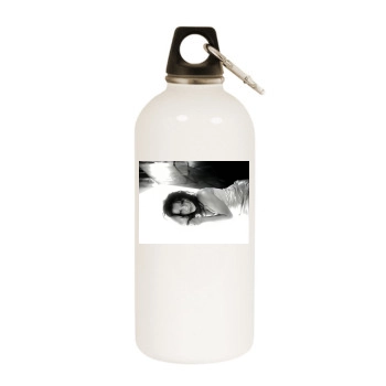 Christina Aguilera White Water Bottle With Carabiner