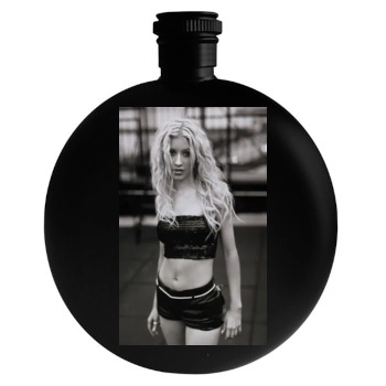 Christina Aguilera Round Flask