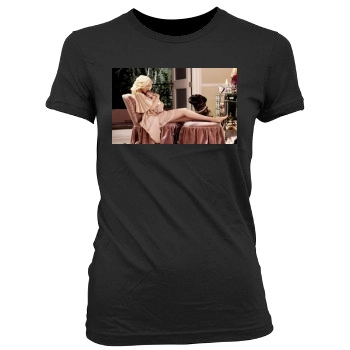 Christina Aguilera Women's Junior Cut Crewneck T-Shirt