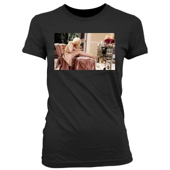 Christina Aguilera Women's Junior Cut Crewneck T-Shirt