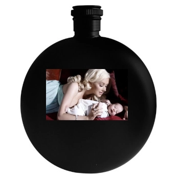 Christina Aguilera Round Flask