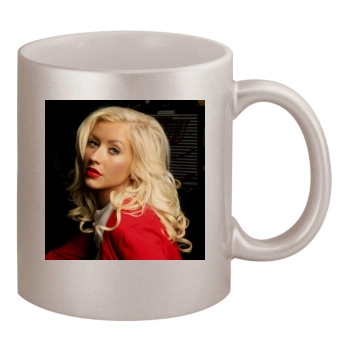 Christina Aguilera 11oz Metallic Silver Mug