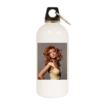 Christina Aguilera White Water Bottle With Carabiner