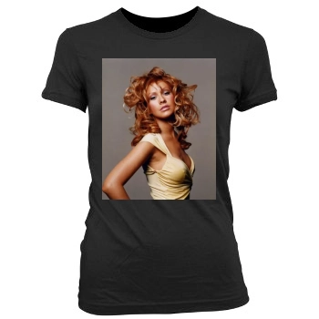 Christina Aguilera Women's Junior Cut Crewneck T-Shirt