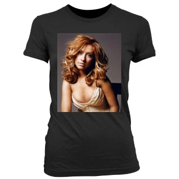 Christina Aguilera Women's Junior Cut Crewneck T-Shirt