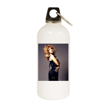 Christina Aguilera White Water Bottle With Carabiner