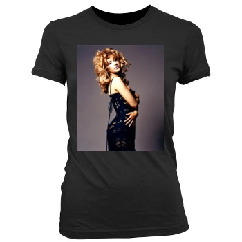 Christina Aguilera Women's Junior Cut Crewneck T-Shirt